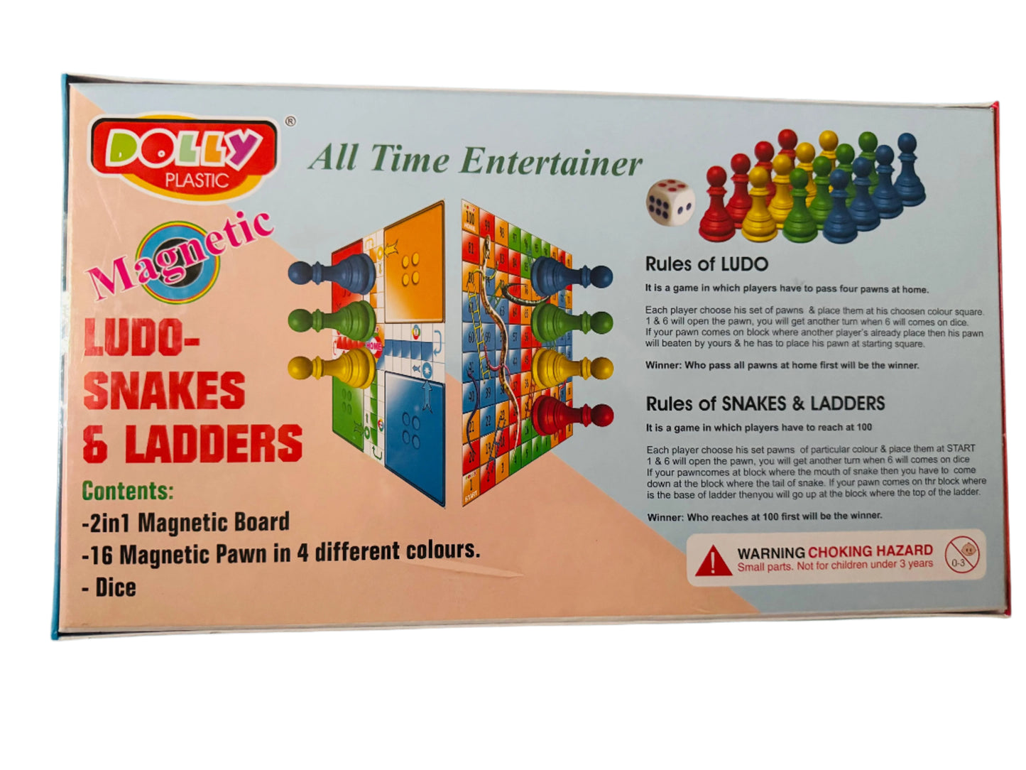 Ludo& Snake and Ladder Magnetic 2 in 1