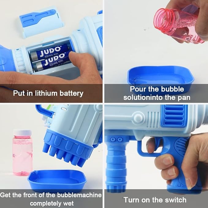 32 hole electric bubble machine Gun