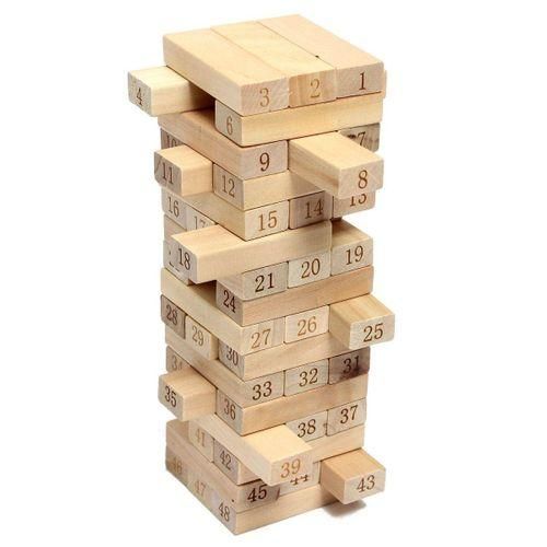 Jenga blocks wooden