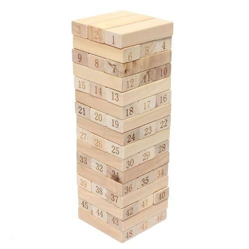 Jenga blocks wooden