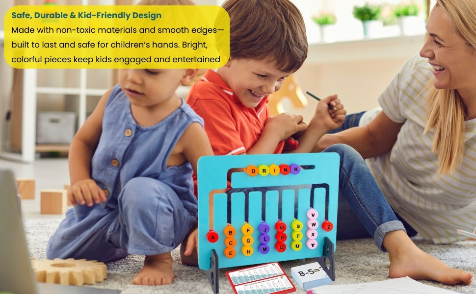 Montessori slide  puzzle 2 in 1