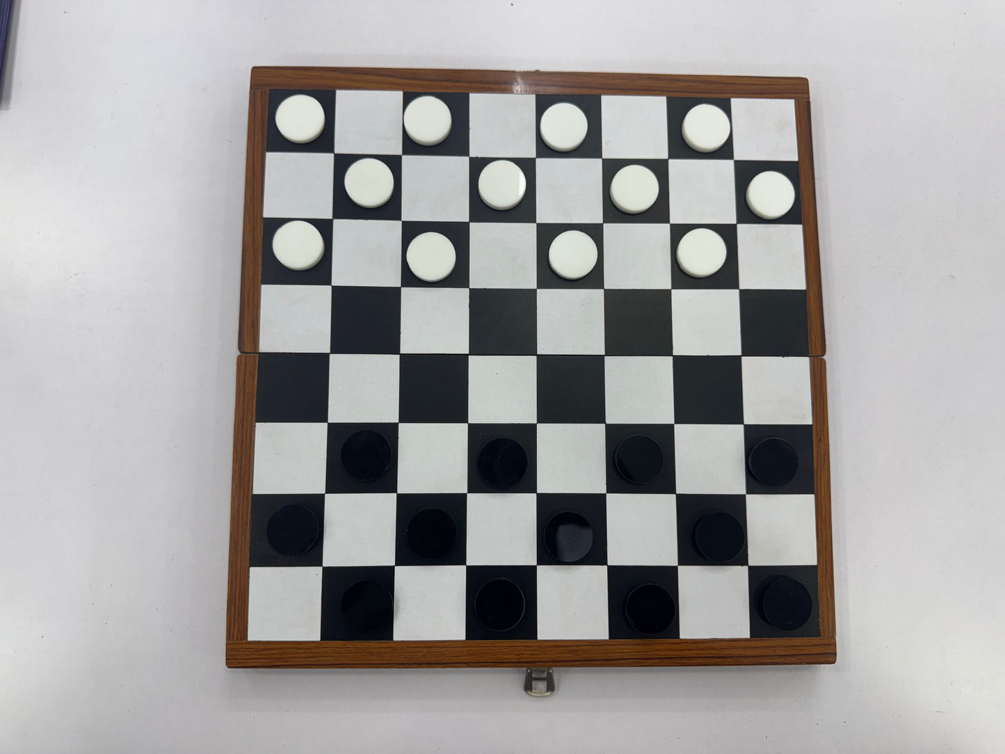 Chess and Checkers 2 in 1 wooden