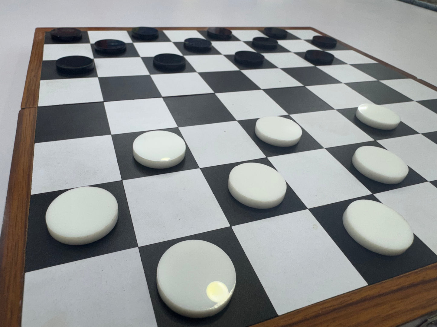 Chess and Checkers 2 in 1 wooden