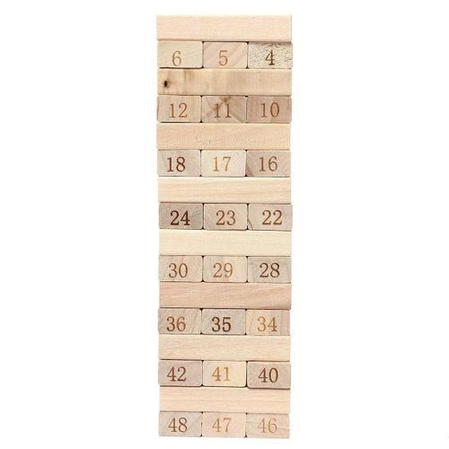 Jenga blocks wooden